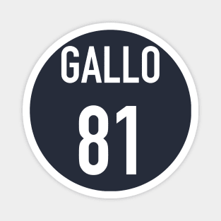 Gallo Jersey (White Text) Magnet